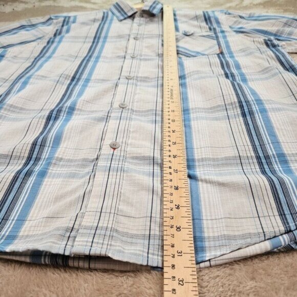 Cloudveil Shirt Multicolor Plaid Short Sleeve Button-Down Mens XL Mountain Works - Picture 5 of 11